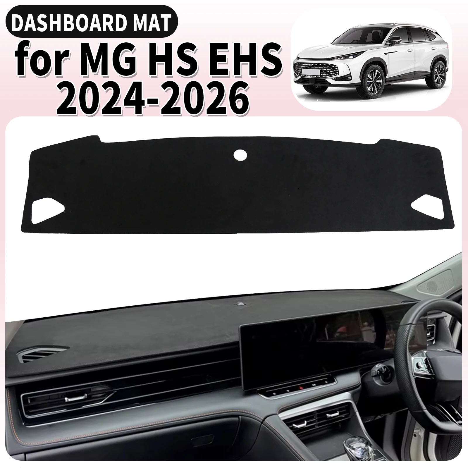 fit for MG HS EHS 2024 2025 2026 PHEV Car Dashboard Cover Mat Sunshade Anti‑UV Anti‑Glare Dash Interior Accessories
