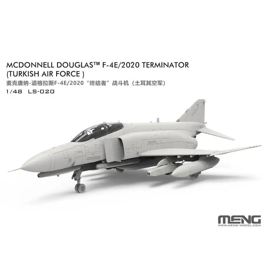 MENG F-4E/2020 TERMINATOR LS-020 1/48 (Turkish Air Force) Fighter Aircraft Model