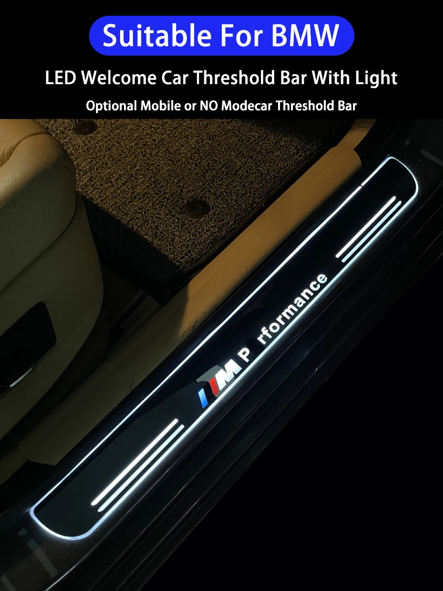 

Modified diy welcome LED car threshold bar suitable for BMW X-Class 1M2 g30 4 5 6 7-Class Flow light sourc LED m performance