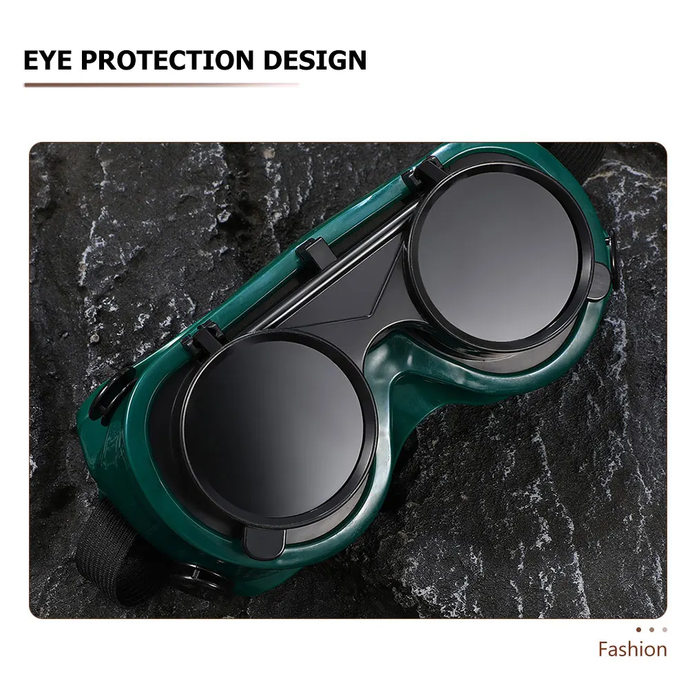 4 قطعة نظارات لحام الوجه متابعة نظارات السلامة لحام حماية العين قابل للتعديل صالح الإشعاع الرش مكثفة ضوء درع