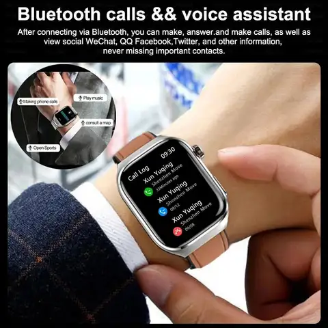 2025 새로운 정확한 측정 혈당 지질 요산 스마트 워치 남성 ECG 혈압 건강 SmartWatch For Android Xiaomi