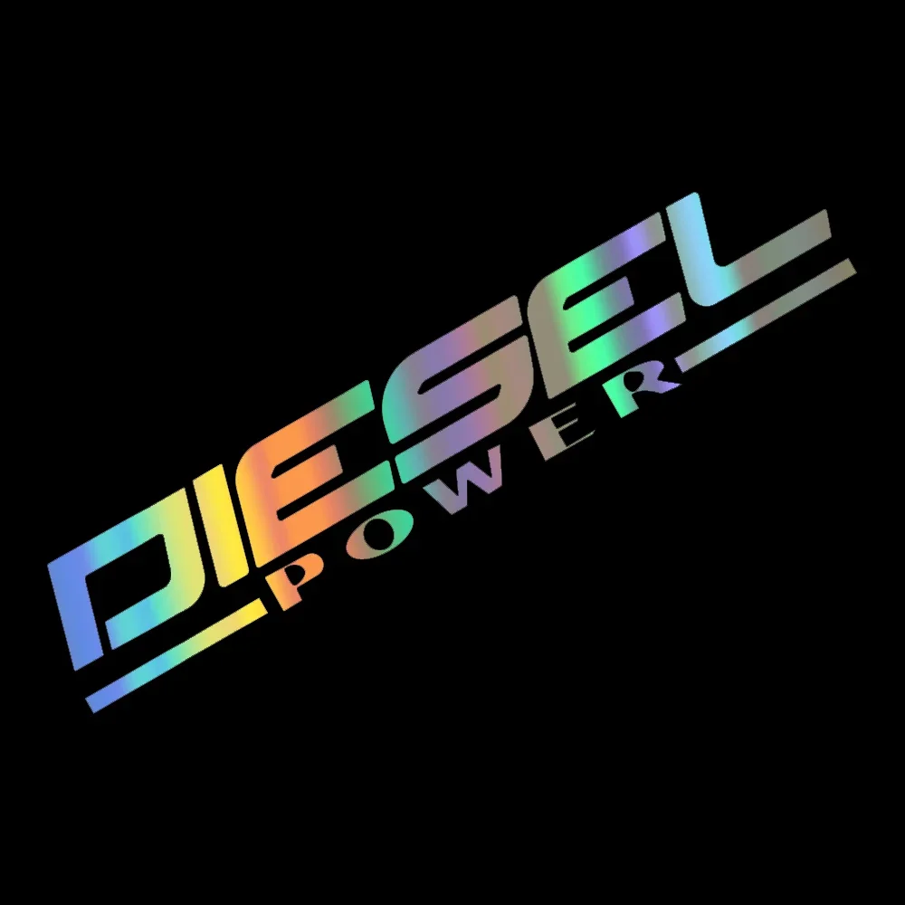 30x5.5cm DIESEL POWER Laser Car Stickers Auto Vinyl Film Decals For Auto Bumper Windows Motorcycle Laptop Walls Car Accessories