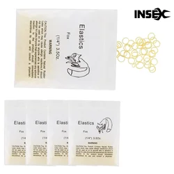 100 Pcs Orthodontic Elastic Rubber Bands, 3.5 Ounces Heavy Dental Rubber Traction Bands, Free Elastic Placer for Braces