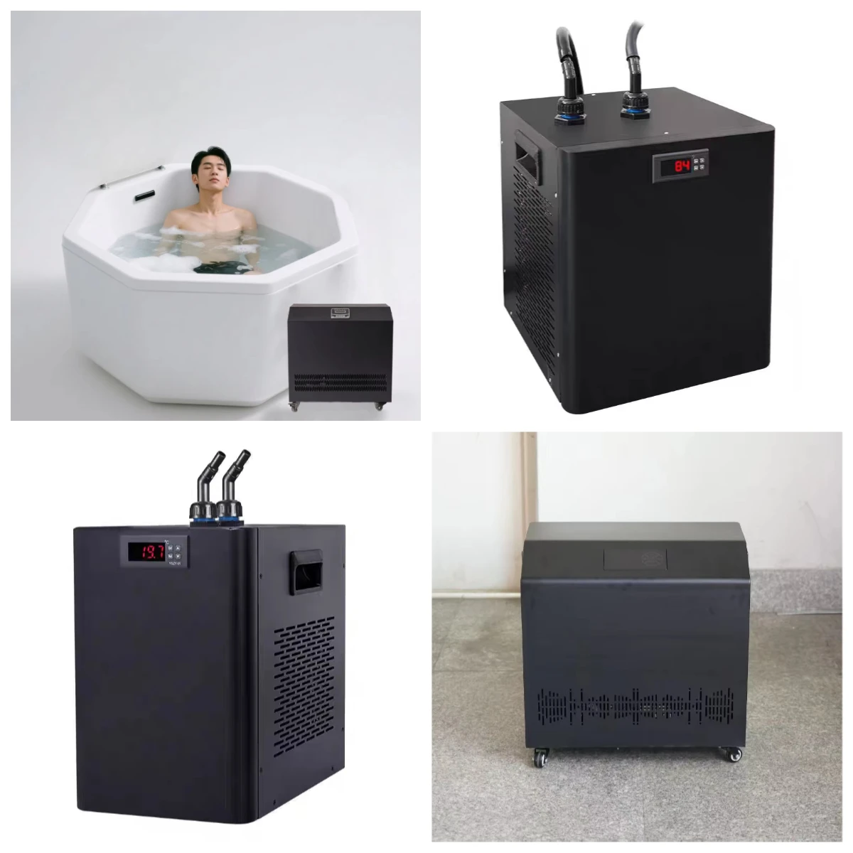 

0.8HP Ice Bath Chiller with Wi-Fi Control, Outdoor Automatic Commercial Cold Plunge Equipment