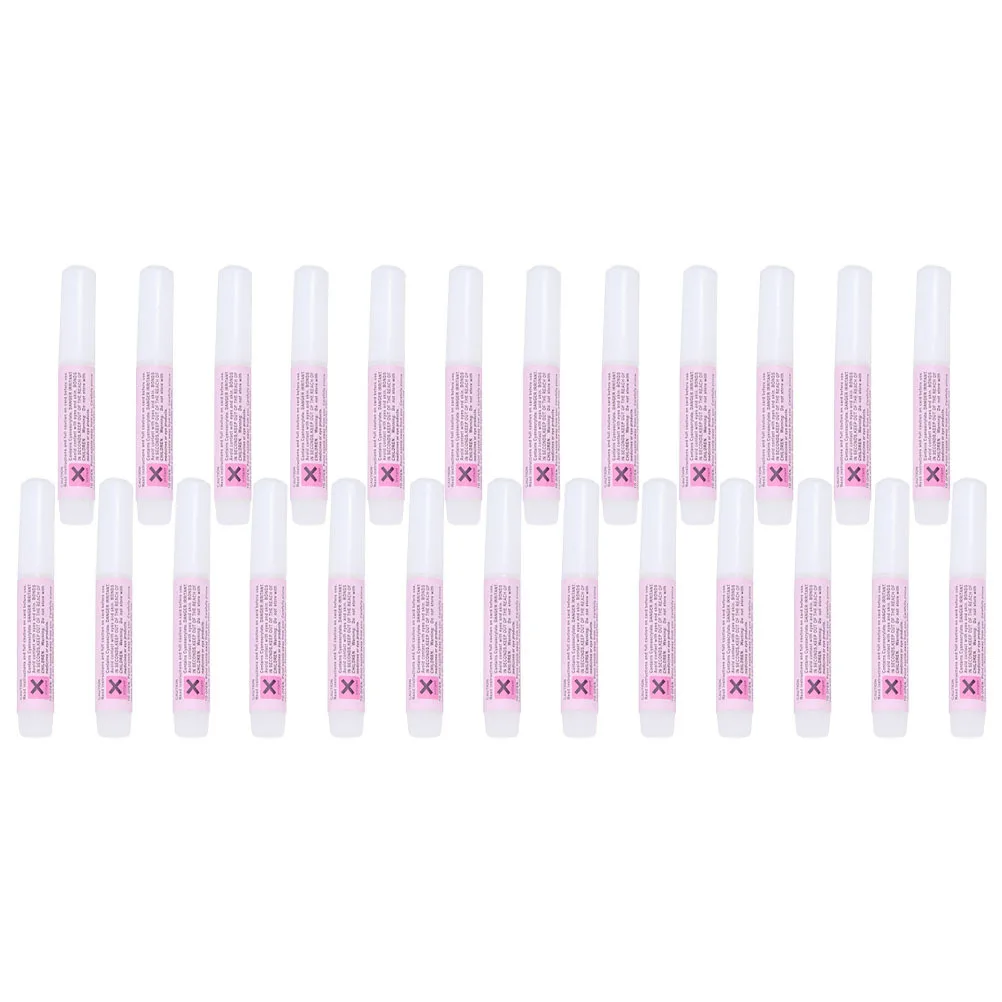 25 قطعة مسمار الفن الغراء لاصق قوي سريع الجفاف مسمار تلميح الغراء مناسبة للنصائح الفرنسية كاذبة مانيكير أداة صالون الاستخدام