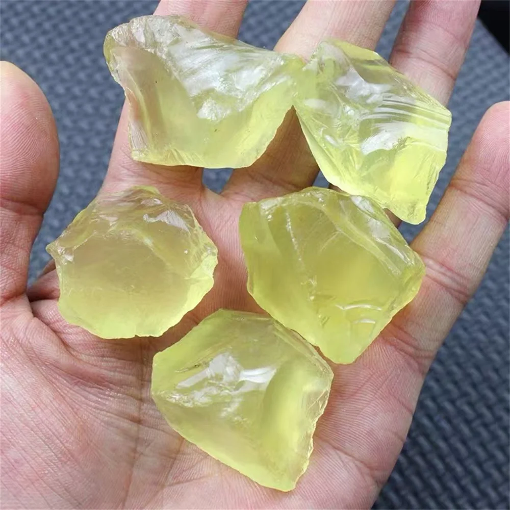 Natural Citrine Crystal Rough Stone Healing Yellow Crystal Stones Minerals Specimen Home Decoration