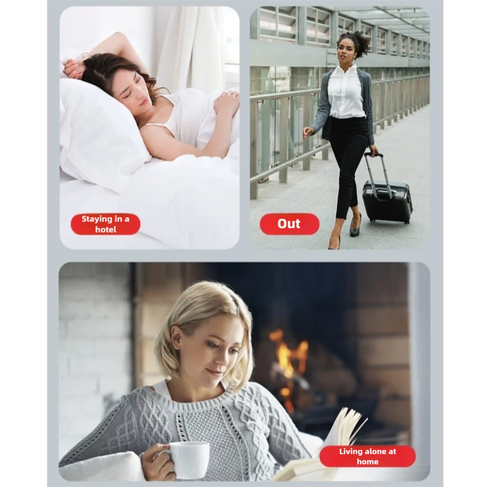 

Регулируемый дверной стопор-сигнализация, защита от кражи, персональный дверной замок-фиксатор, съемный, портативный, нескользящий, для путешествий