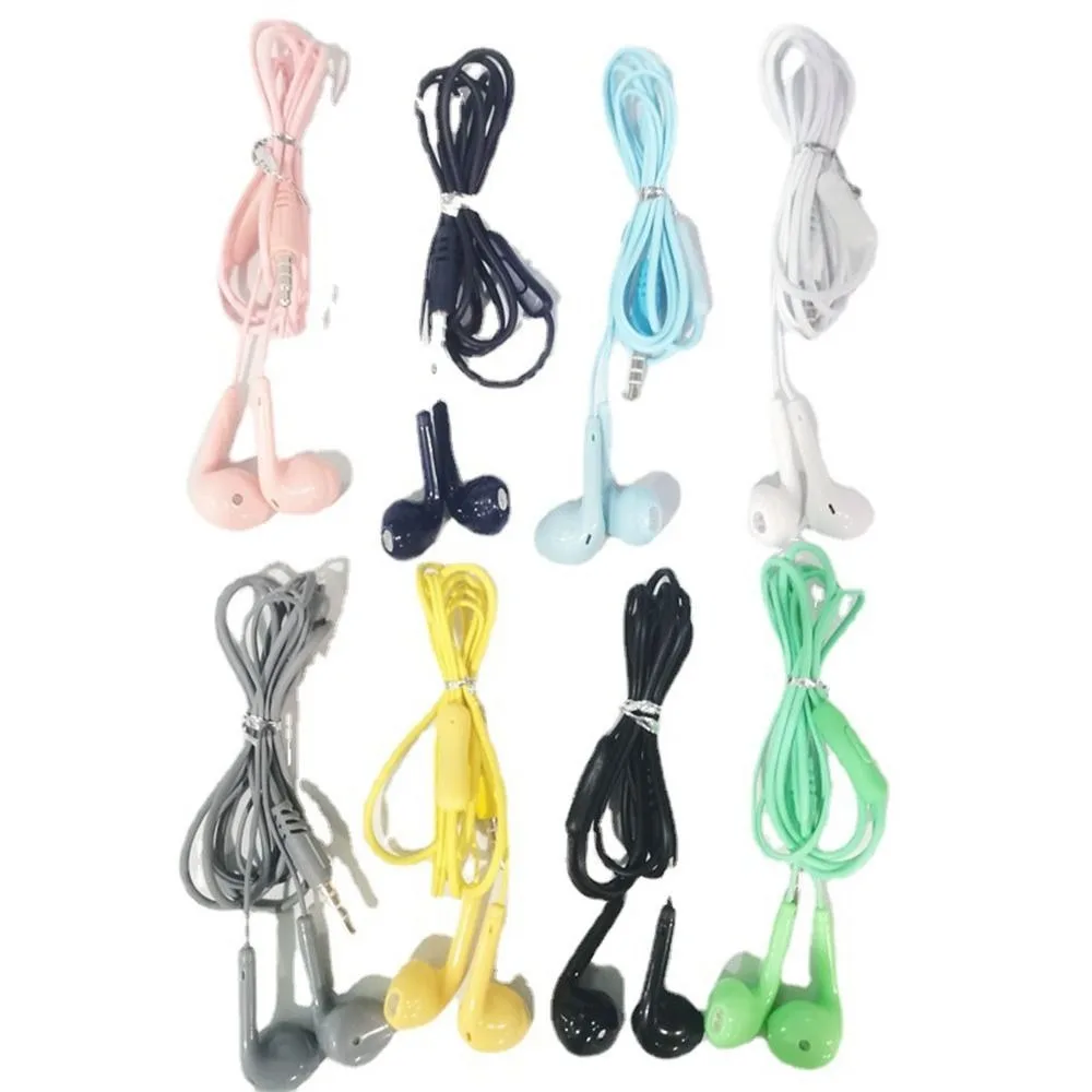 

Universal 3.5mm Stereo In-Ear Headphones Sport Music Earbud Handfree Wired Headset Earphones with Mic For Xiaomi Huawei Samsung