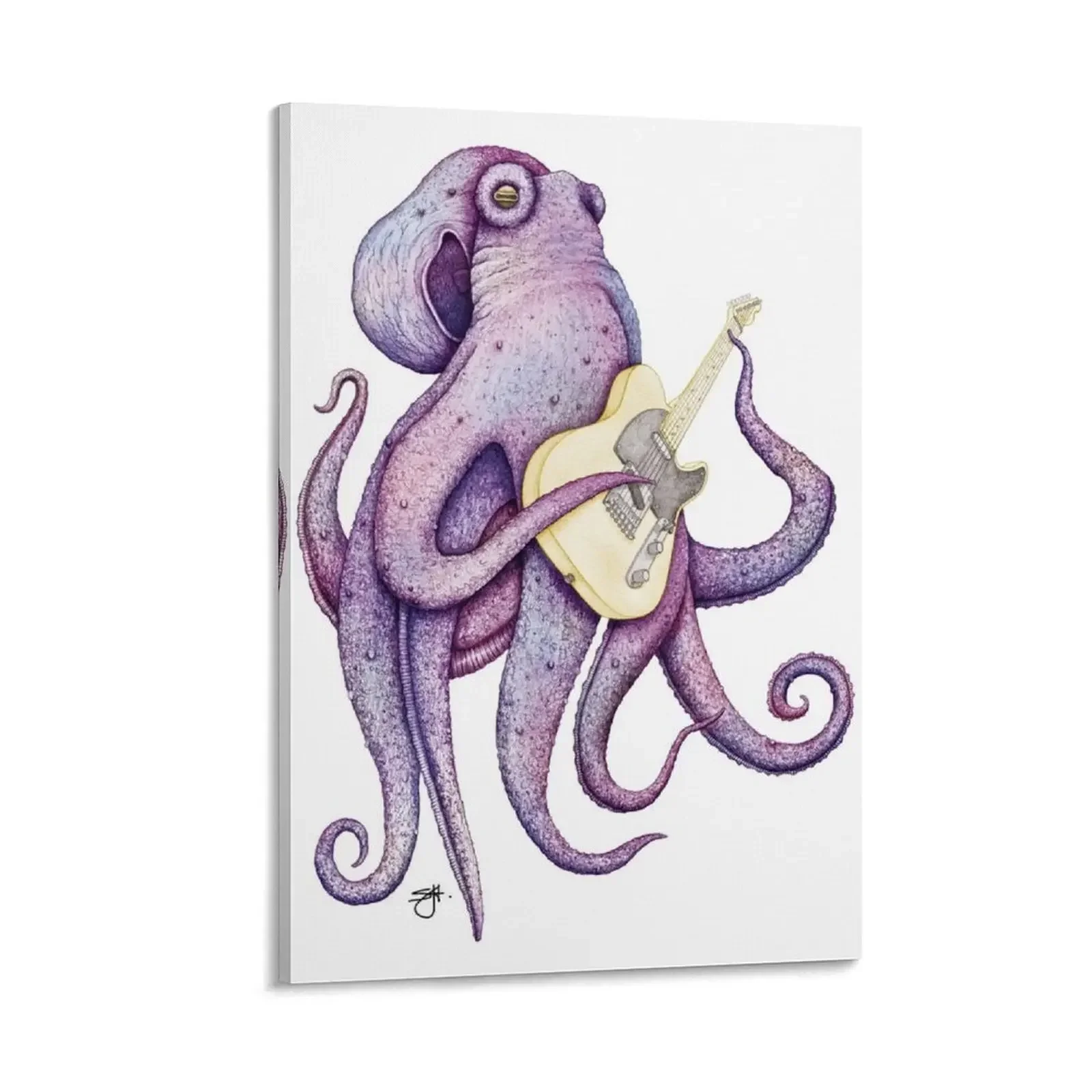 

POLAH - the axe wielding Octopus Canvas Painting room decoration room decor stickers & posters