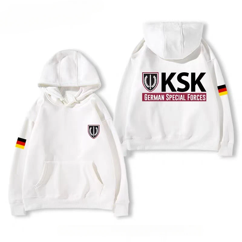 الجيش الألماني قيادة القوات الخاصة الألمانية KSK مقنعين البلوز y2k الرجال الخريف والشتاء ملابس فضفاضة غير رسمية #2