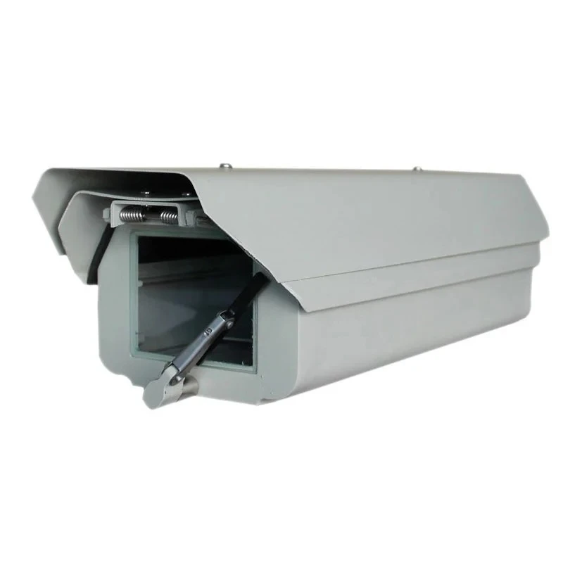 2026 outdoor all-weather IP66 cctv camera housing with heater Fan Wiper sun-shield