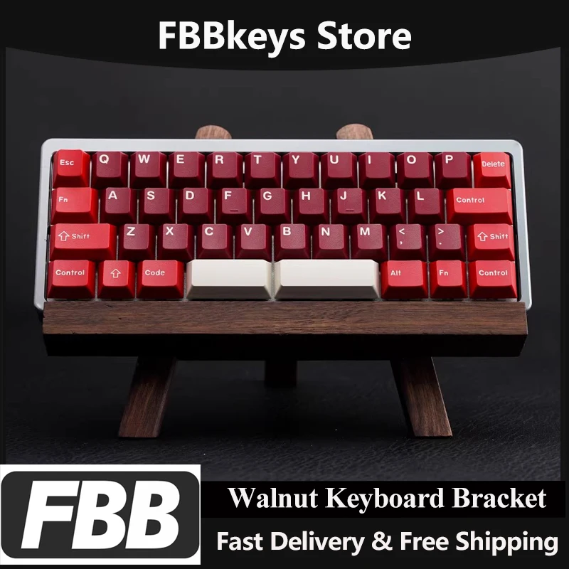 

FBB Keyboard Walnut Bracket Custom Support Universal Keyboard Storage Stand Keyboards Display Key Board Wood Holder Anti Slip