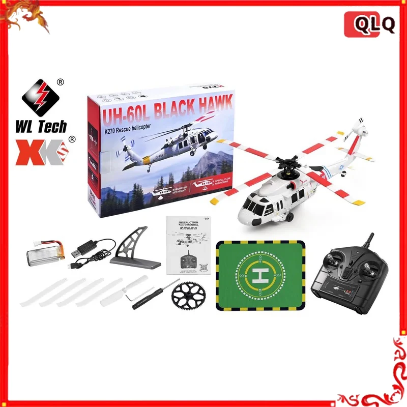 

K270 Black Hawk UH-60L Brushless Quadcopter Helicopter Optical Flow Height Version 6-Axis Gyroscope Remote Control Toy