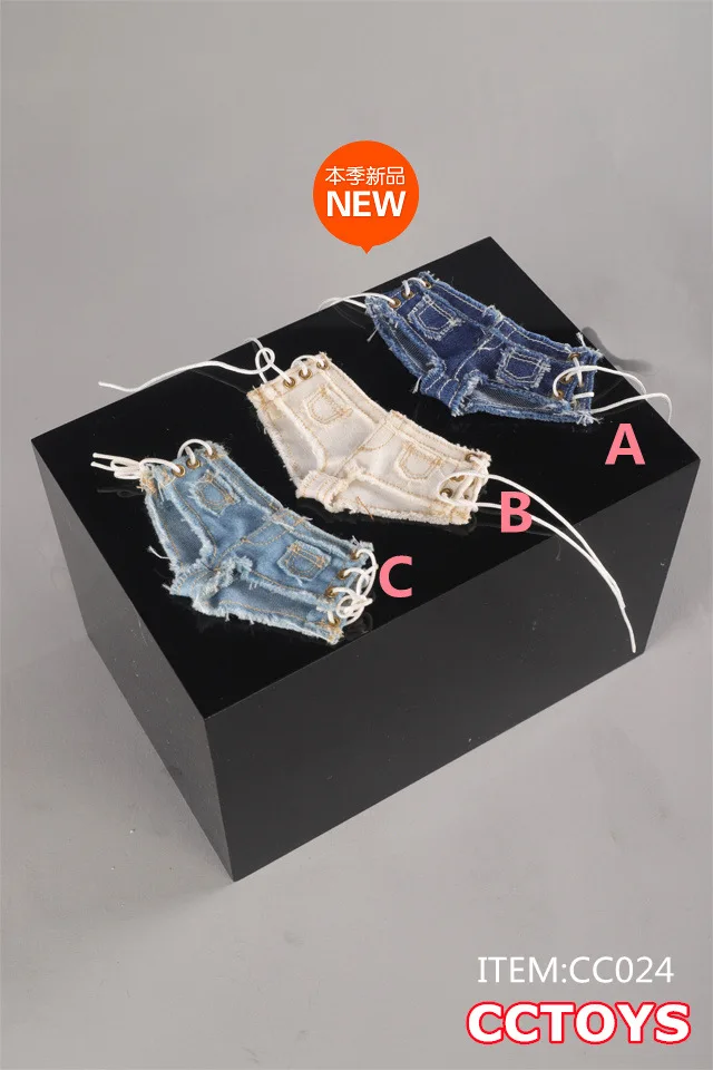 CCTOYS CC024 1/6 Scale female sexy jeans shirts hot pants lace-up fit 12 inch TBLeague PH  action figure