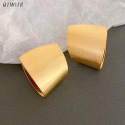 Irregular Copper Earrings For Women Metal Luxury Trendy New Styles Post Studs Party Accessories Fashion Jewelry Girl Gifts C1176