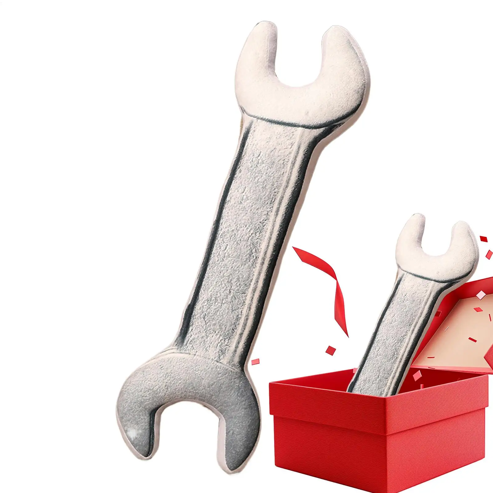 

Wrench Plush Novelty Toy Stuffed Wrench Spanner Shaped Throw Pillow For Nursery Playroom Bedroom Sofa Couch Chair Car Birthday