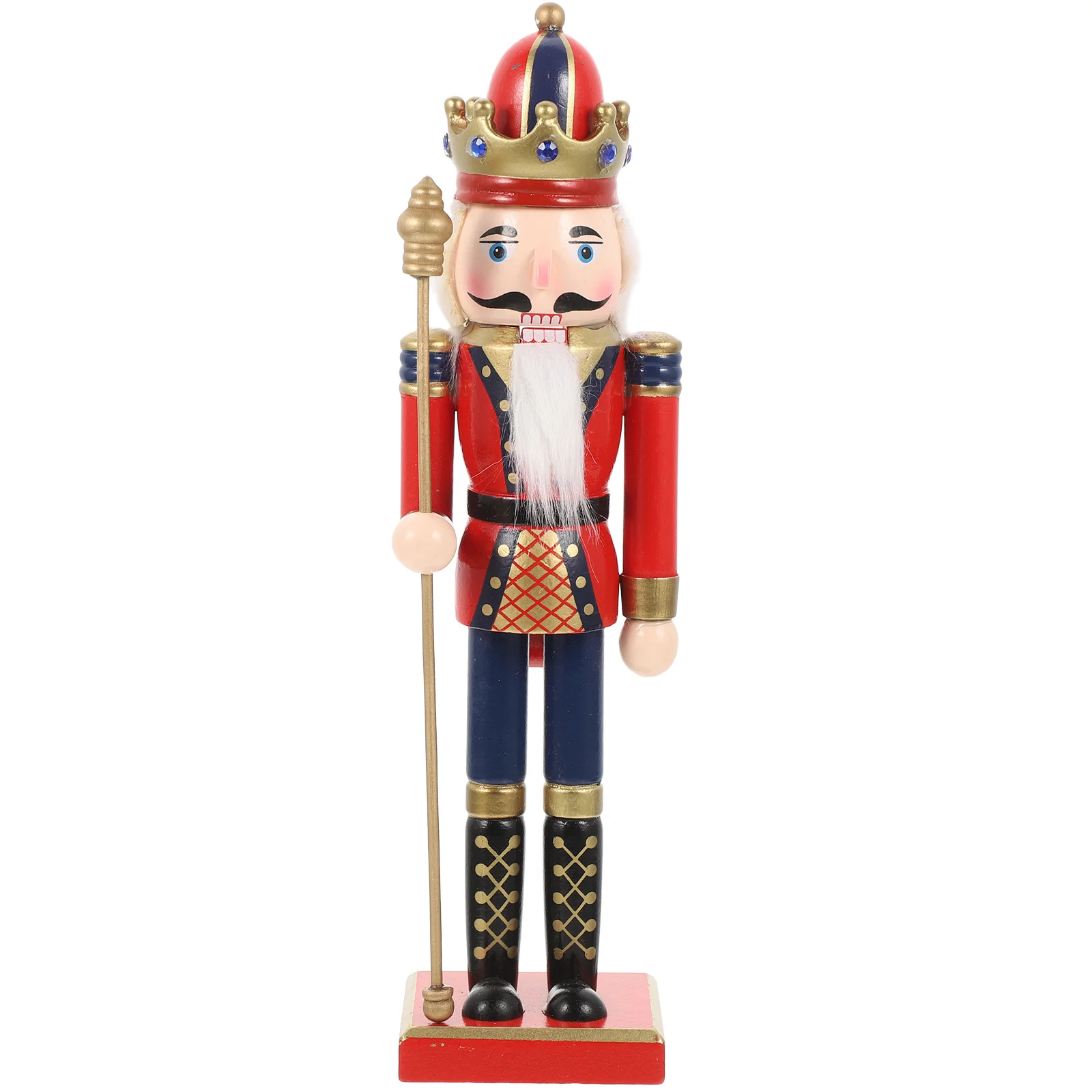 

Nutcracker Dolls Sturdy Desktop Decor Tumbler Xmas Tabletop Ornament Traditional Wood Craft