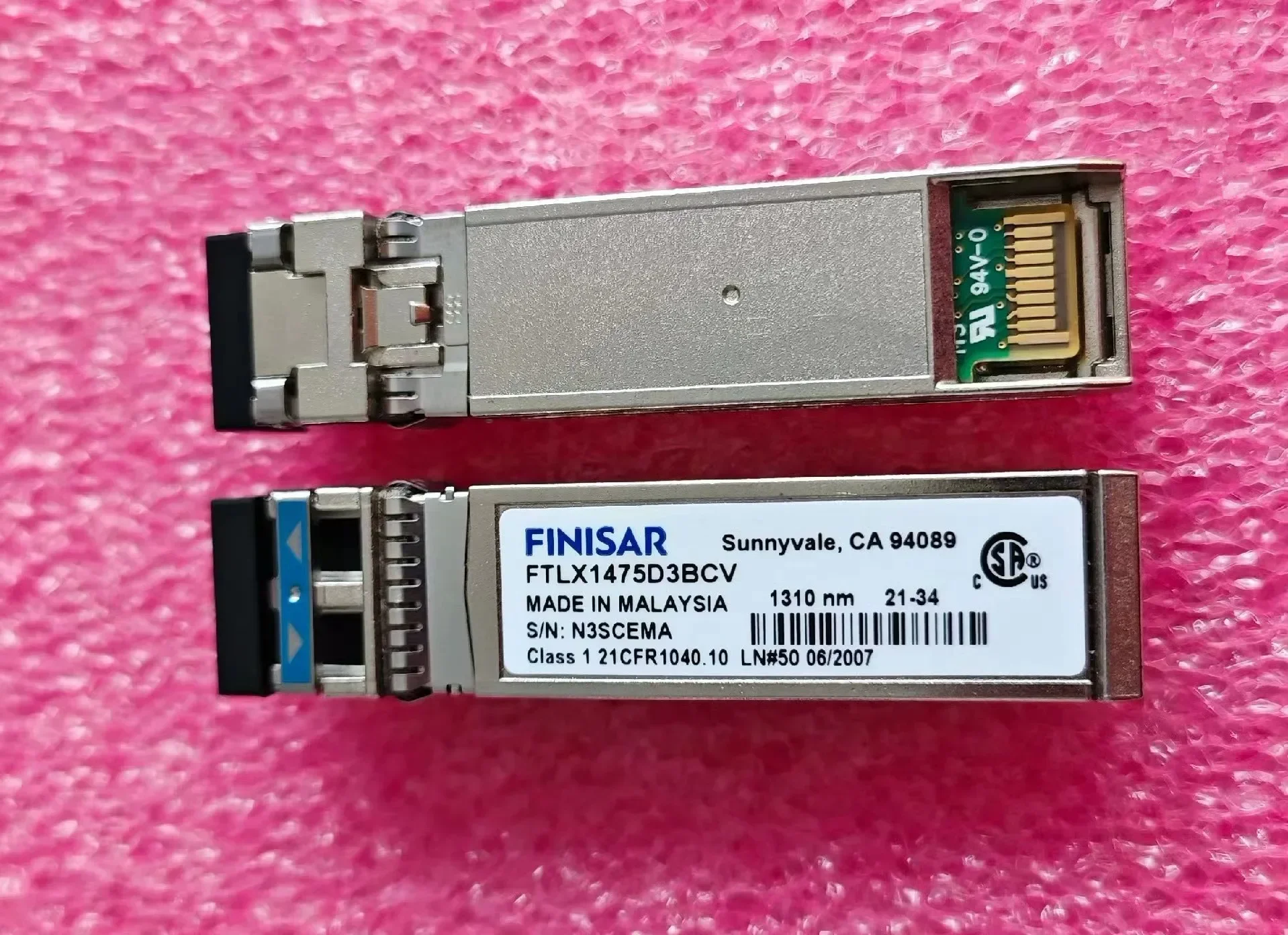 Emetteur-recepteur-optique-de-fibre-de-commutateur-finisar-10g-10km-ftlx1475d3bcv-1310nm-10gb