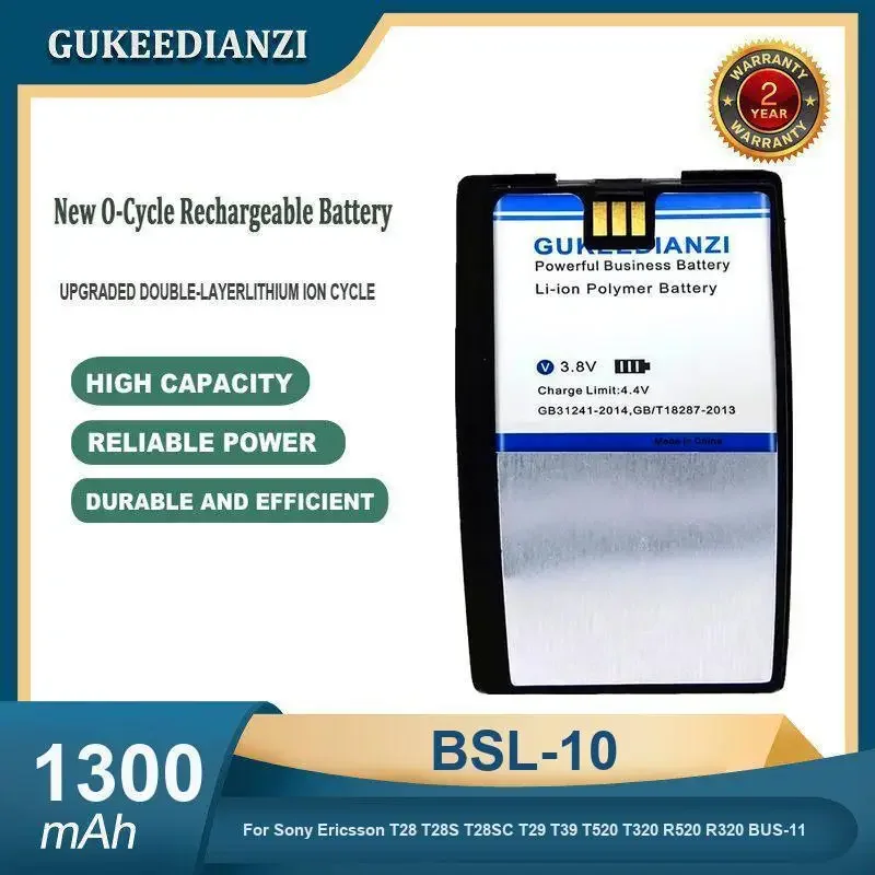 

High Capacity 1300mAh BSL-10 Mobile Phone Battery For Sony Ericsson T28 T28S T28SC T29 T39 T520 T320 R520 R320 BUS-11