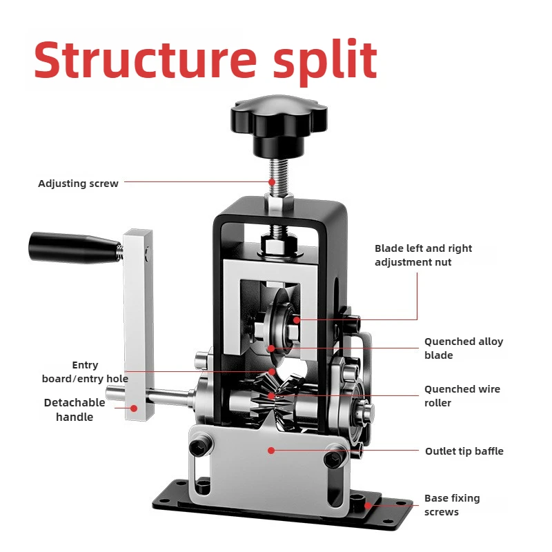 آلة تجريد كابل سبائك الألومنيوم، آلة تقشير الأسلاك القديمة #4