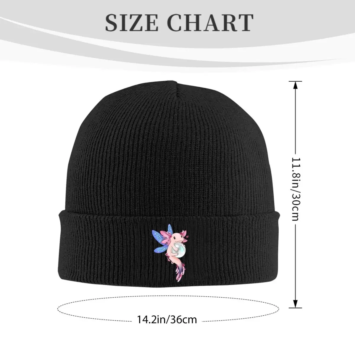 Blossom Fairy Axolotl Hats Autumn Winter Beanies Warm Animal Cap Unisex Acrylic Skullcap