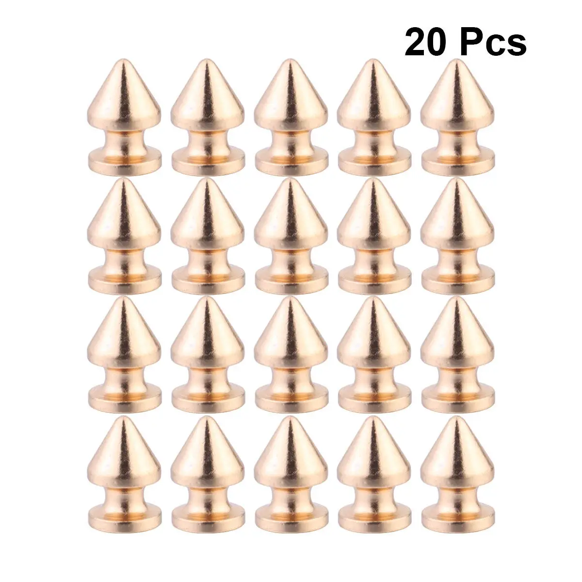20 Remaches Metálicos en Forma de Bala, Resistentes al Óxido, Accesorios Decorativos DIY para Ropa, Zapatos, Bolsos, Estilo Punk