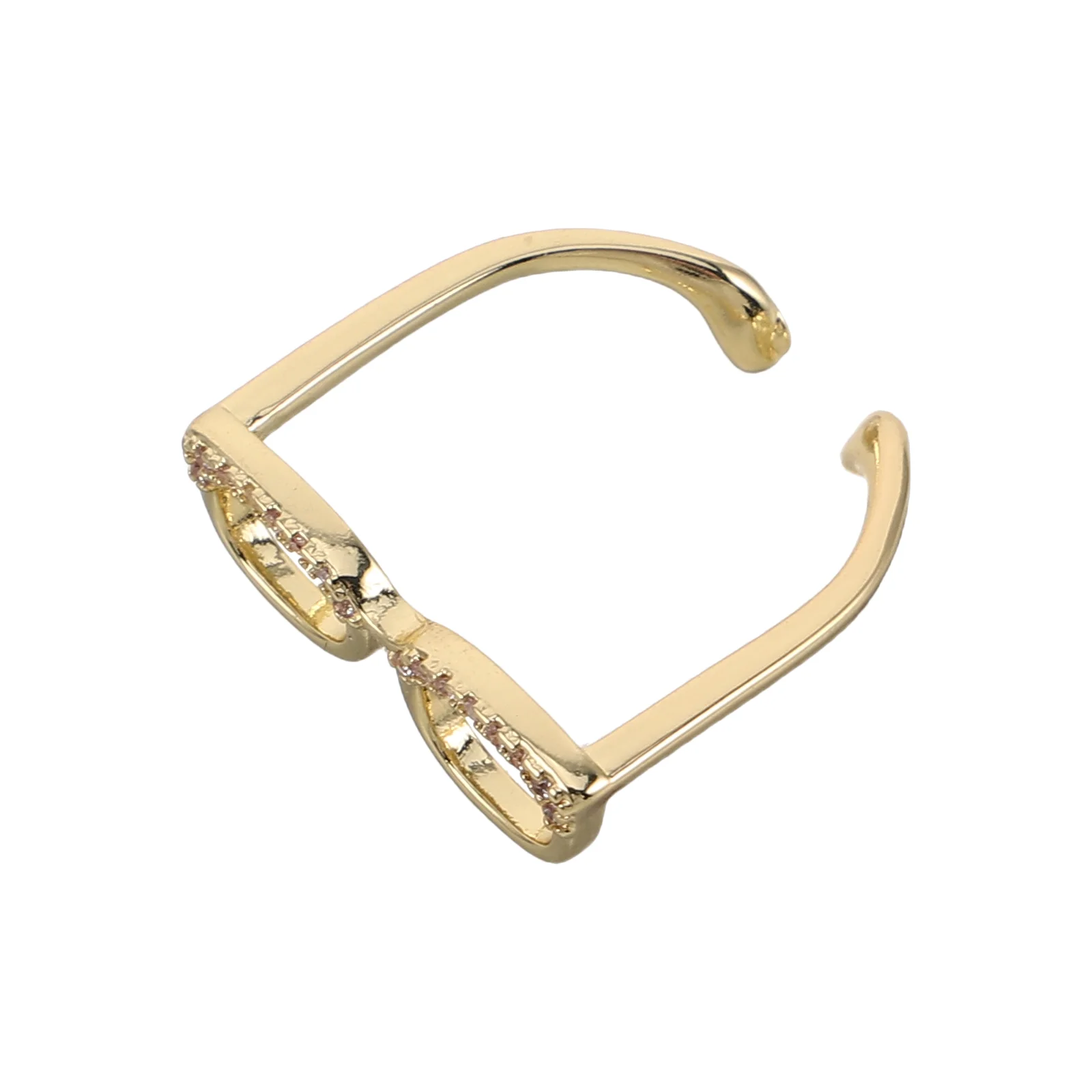 

Finger Glasses Ring Retro Personality Open Rings for Women Fashion Old Fashioned Unique Jewelry Copper Adjustable Man