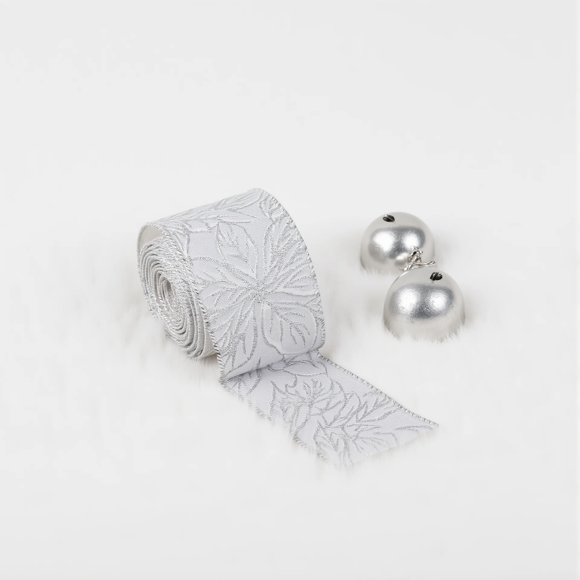 Linen-Like Christmas Ribbon Brown Christmas Ribbon Snowflake Ribbon Vintage For Gift Box Wrapping Christmas Holiday Decoration
