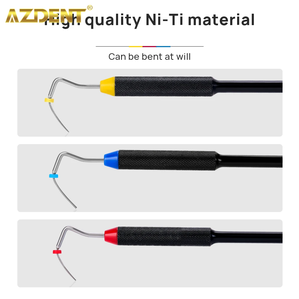 AZDENT Dental Buchanan Hand Plugger Endo do napełnienia kanału korzeniowego NITI Tip Size #0 #1 #2 narzędzie stomatologiczne podstawowe instrumenty