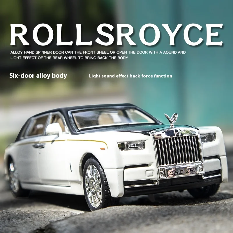 1:32 Alloy Toy Car Model with Sound & Light, Retro Spring-Back Function - Ideal Gift Diecast Alloy Car Model Collectible