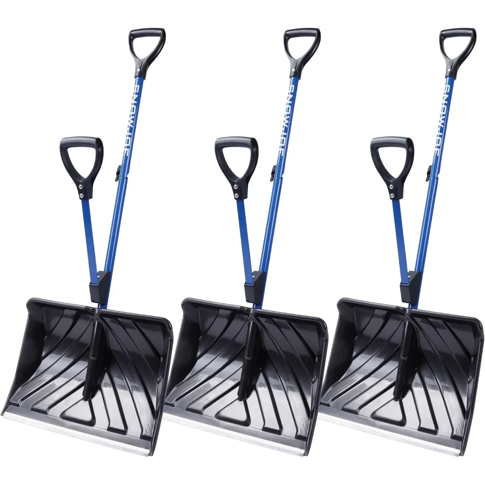 

3-Pack Shovelution Snow Shovel, 20" Blade with Assist Handle for Snow Removal