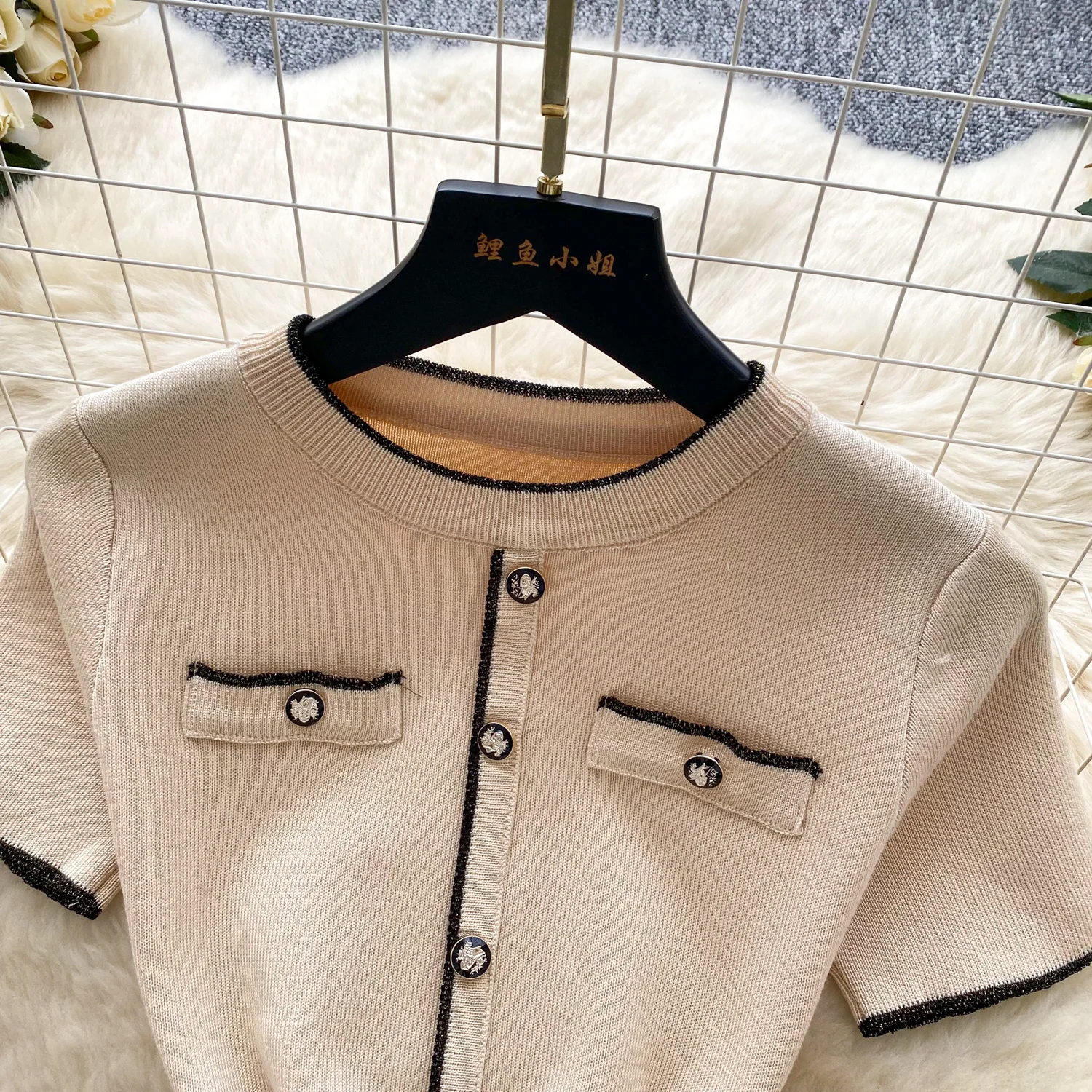 جديد الربيع الصيف مثير قصيرة الأكمام محبوك اللباس غمد عالية الخصر Bodycon تنورة كتلة اللون تصميم فساتين الكورية البسيطة