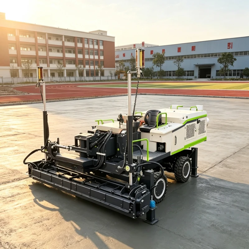 Laser Concrete Screed Machine High Precision Hydraulic For Industrial Building Workshop Cement Pavement Work