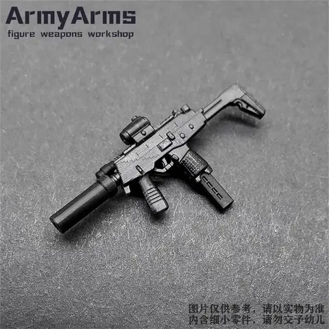 Fanatic ArmyArms 1/50 soldat 3CM MP9 mitraillette modèle en plastique jouets pour figurine corps de poupée en Stock