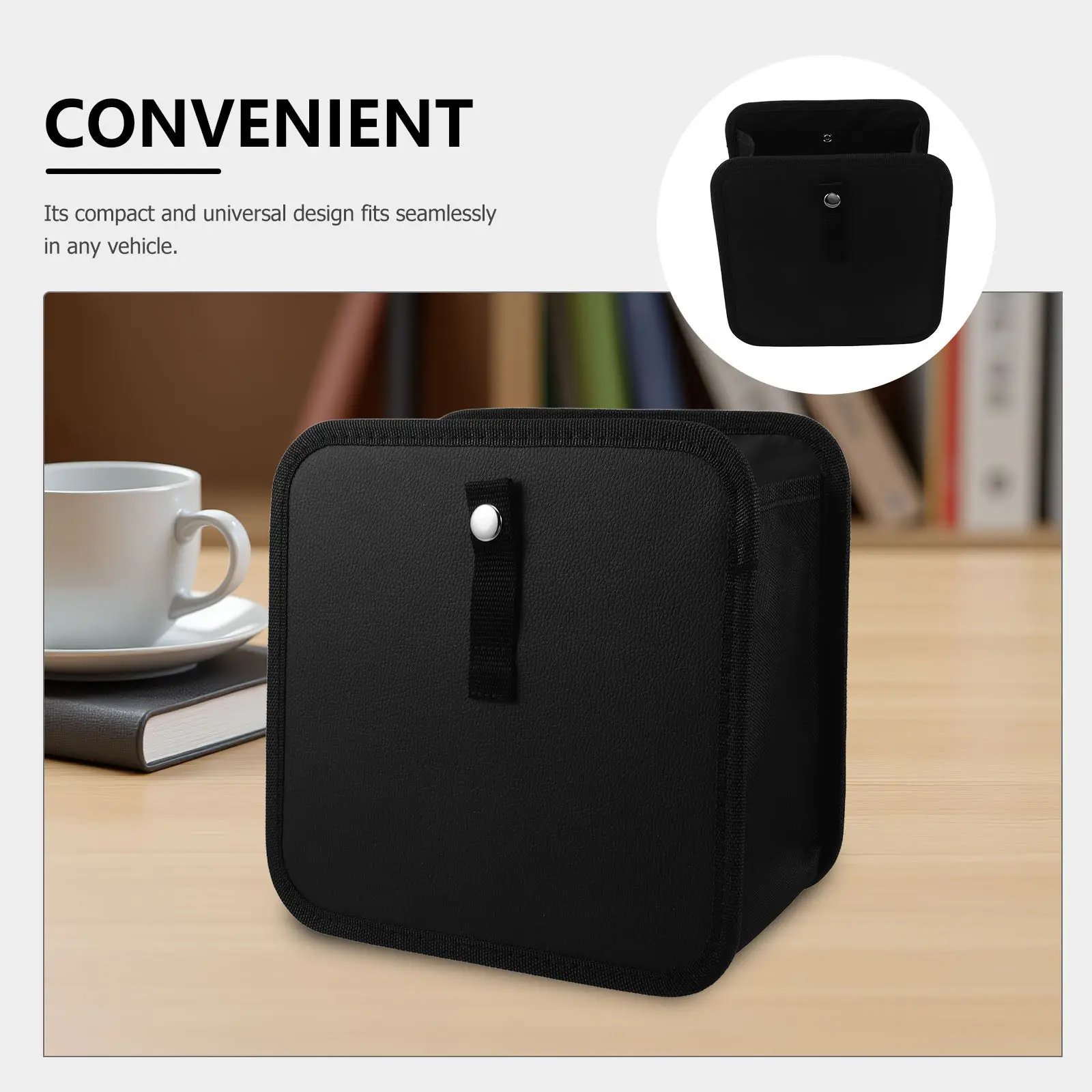 Car Trash Can Portable 7L Oxford Cloth Open-Top Vehicle Waste Bin Back Seat Hanging Rubbish Organizer for Suv Truck Rv