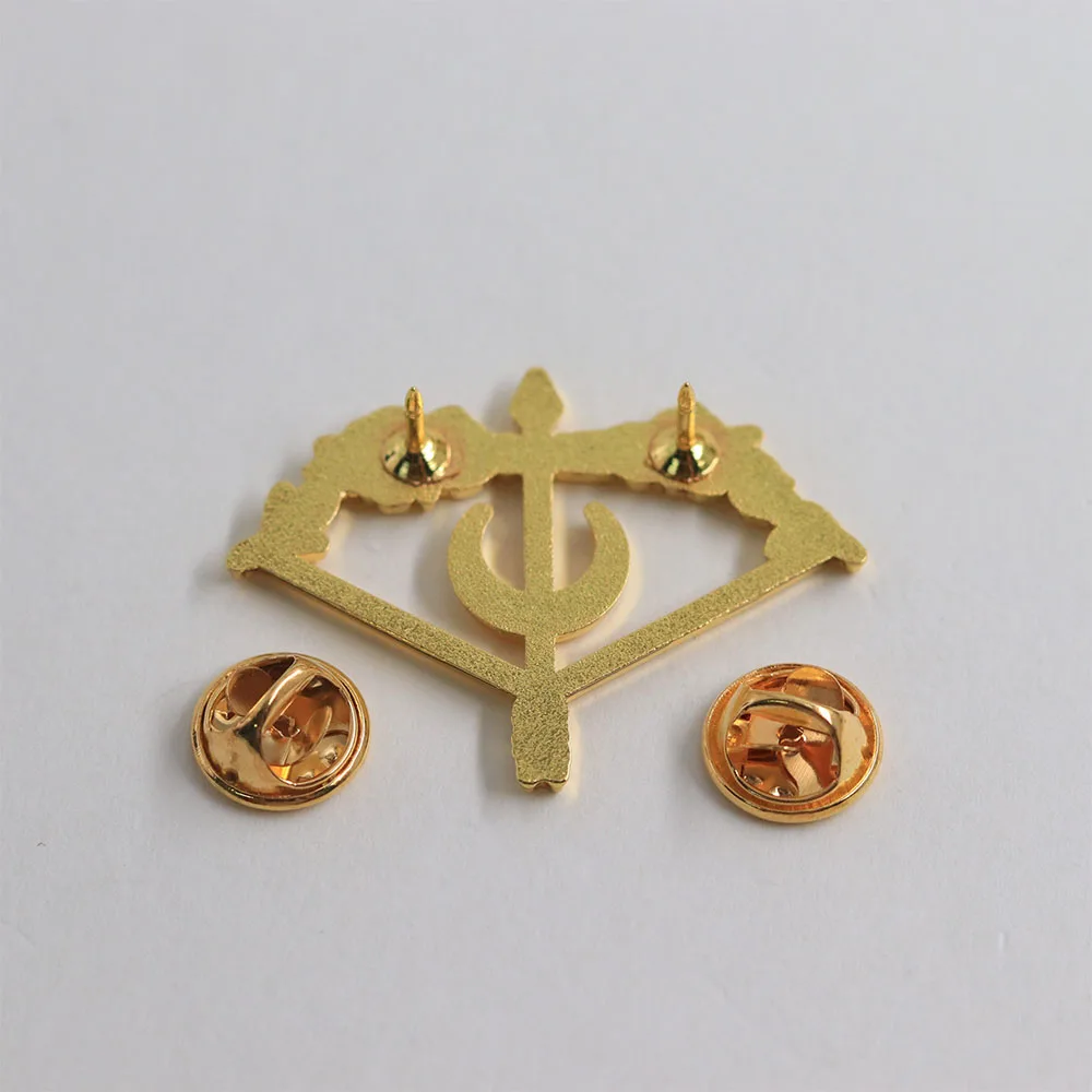 Floral Arch Metal Brooch Instagram Style Personality Pin Creative Backpack Decorative Badge Pins