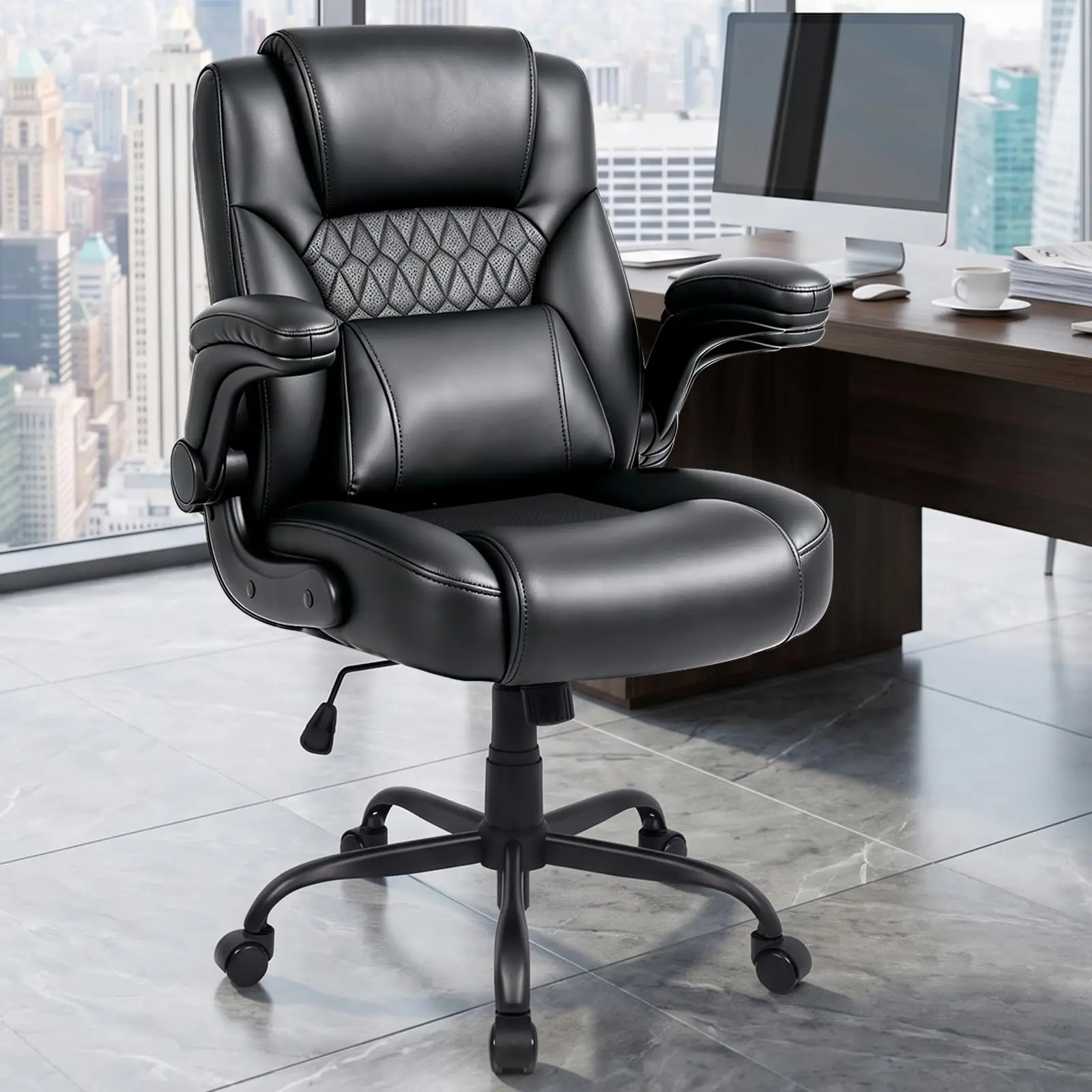 Home Office Chair with Lumbar Support, 5