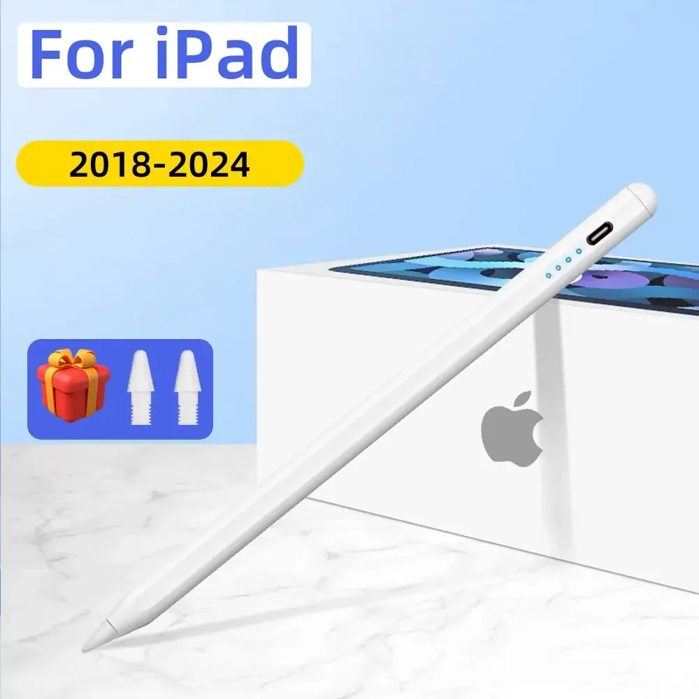 

Стилус для iPad Pencil 2024 Air 6 M2 Pro M4 с защитой от наклона ладони, для iPad Pro 11 12,9 Air 4/5 7/8/9/10th mini 5 6 Tablet