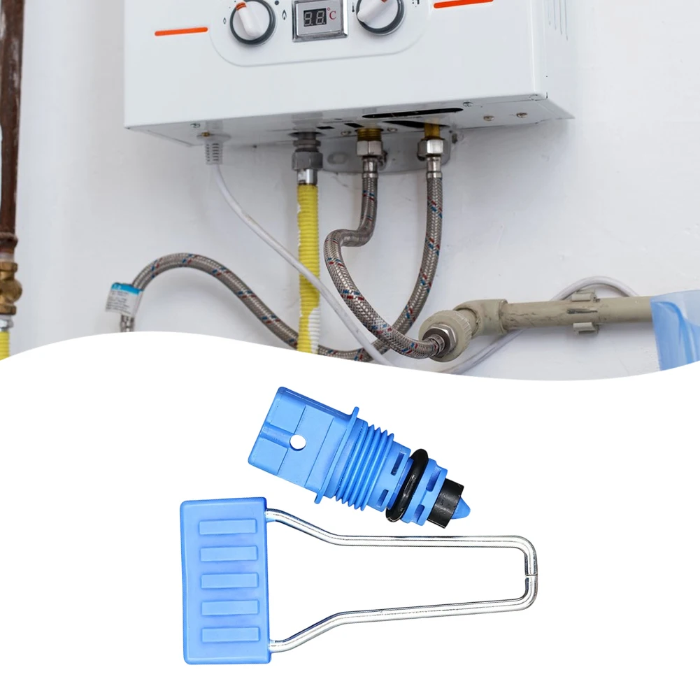 Boschs Wall Mounted Boiler Water Supply Valve Replacement Gas Furnace Filling Valve Heating System Repair Accessory Blue Handle