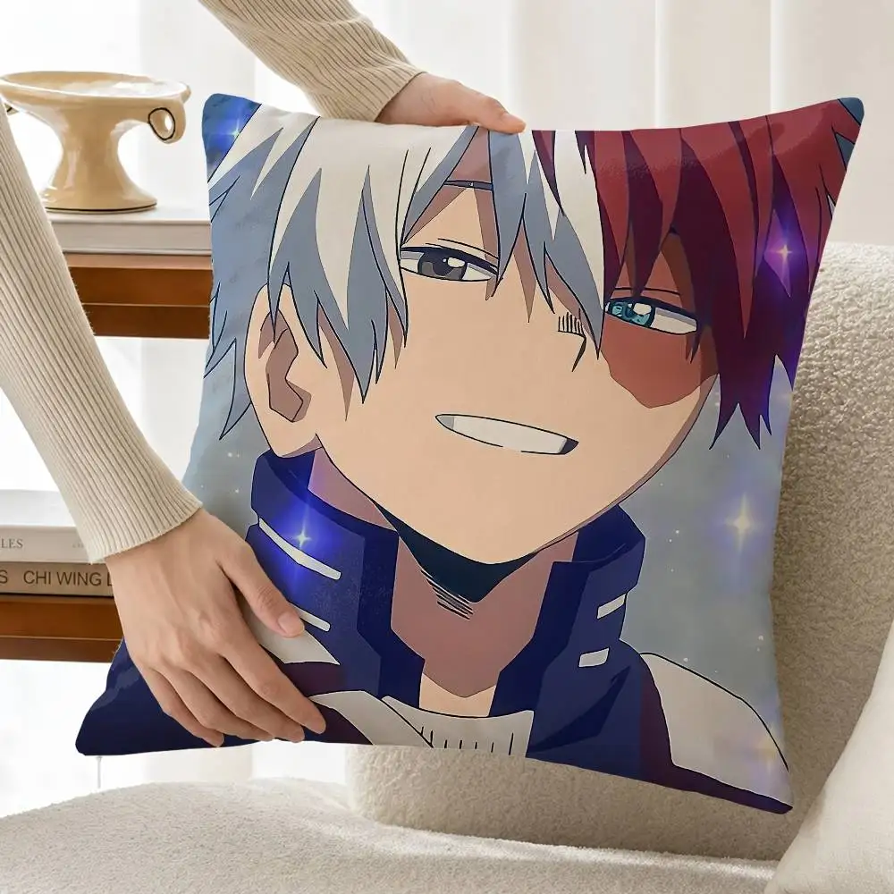 S-Shoto T-Todoroki My Hero-A Customizable Square Pillow case Double Sided Print Sofa Bedroom Decor Cushion Cover