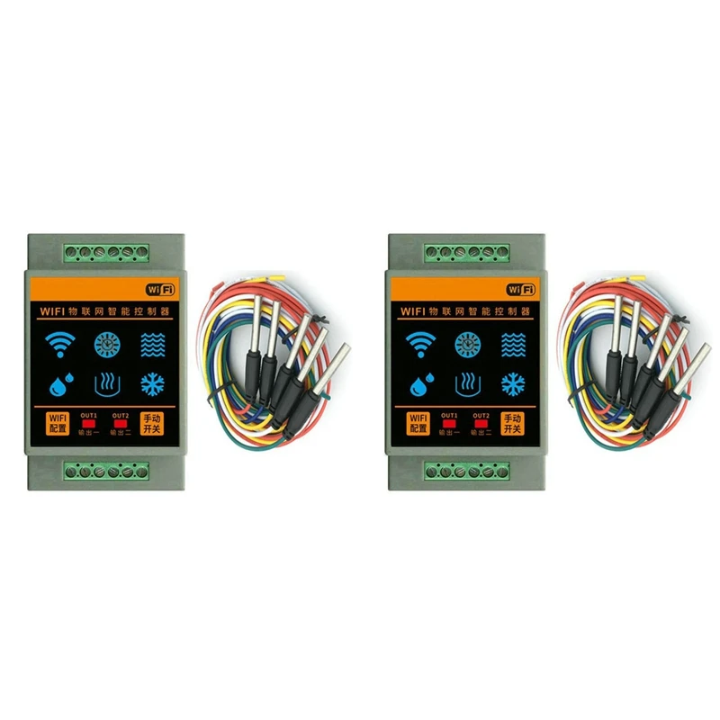 

2X Tuya Wifi Home Water Level Controller Sensors Water-Level Alarm Device Swimming Flows Detection System