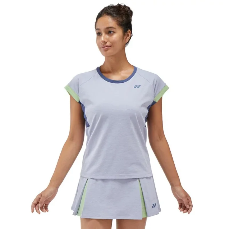 YONEX 2024 New Men's and Women's Badminton Wear Tops Short Sleeve Quick Dry Sweat-absorbent Breathable Training Suit T-shirts