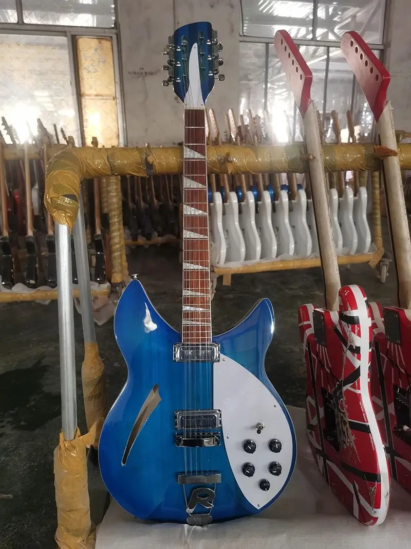 High quality Ric ba blue Guitar in stock, please contact the seller for more detailed pictures and