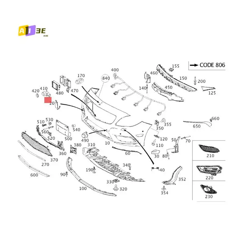 

A03E-крышка фаркопа переднего бампера автомобиля 1178850622 для Mercedes-Benz CLA Coupe C117 CLA180 CLA200 CLA220 CLA250 CLA45 2013-2016
