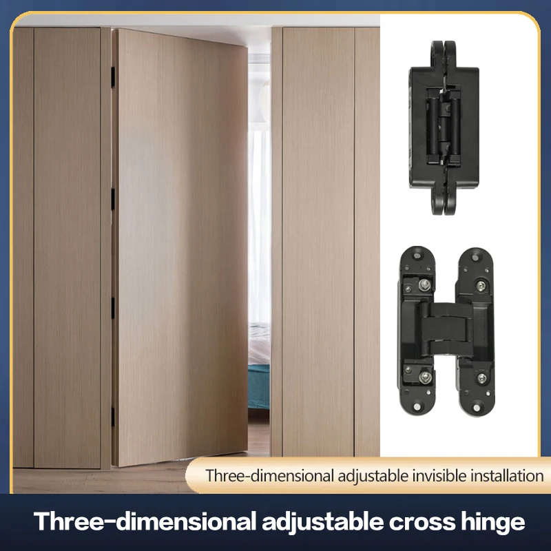 

Folding Door Hinges That Open Inside And Outside Hidden Cross Hinges Hidden Doors Three-Dimensional Adjustable Wooden Doors