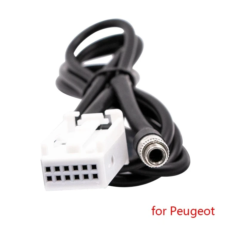 3.5mm AUX Adapter Audio Cable Fit for Peugeot 307 308 407 408 507 for Citroen C2 C5 RD4 C-Quatre
