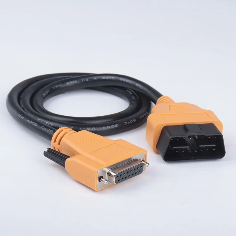 DB 15PIN OBD2 16PIN To DB15 Pin Car Scanner Main Line for Gold Pentium D91TC BT Box C91C80 Male OBD 16 PIN Extention Cable