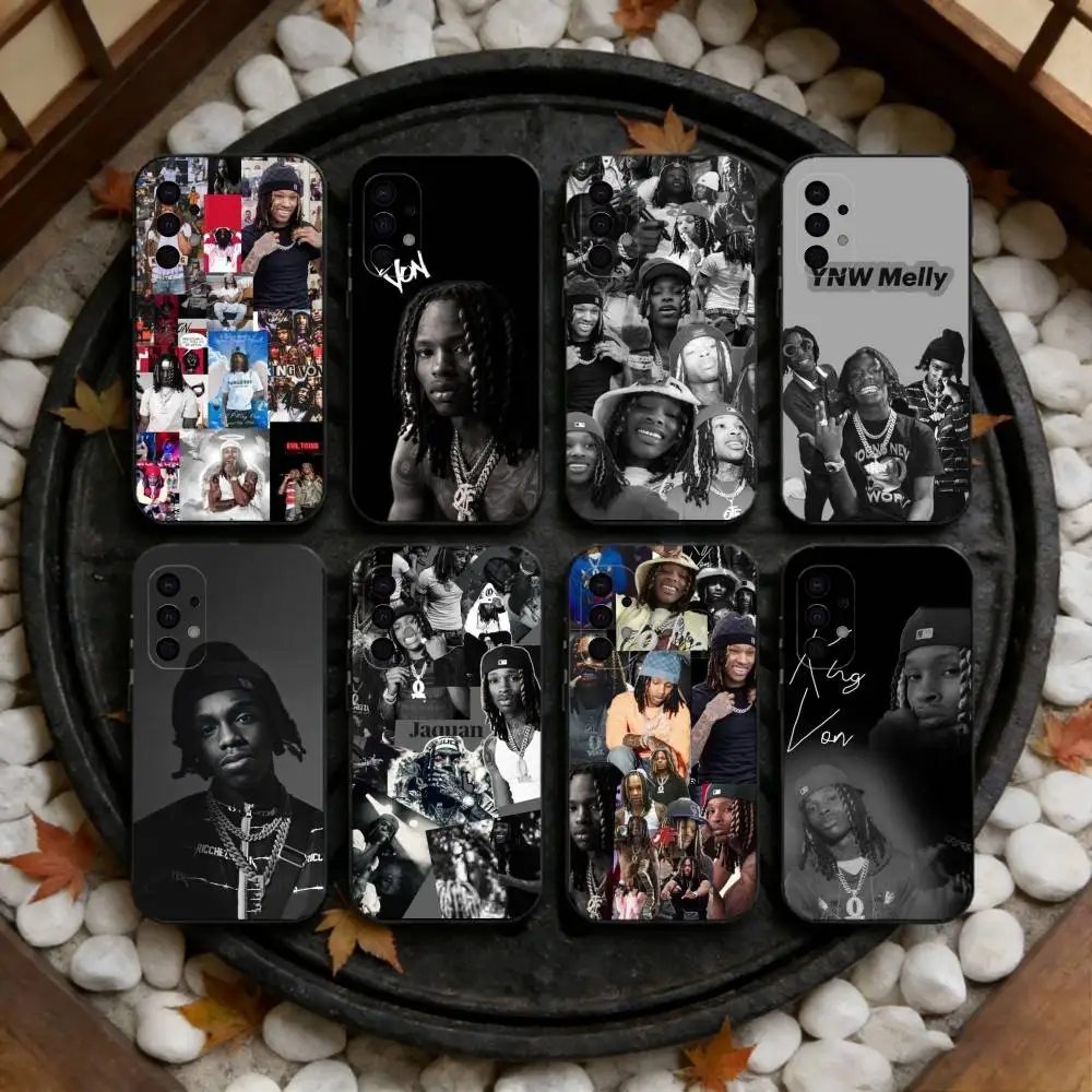 

Raper K-King Von Phone Case For Samsung S25,S24,S23,S22,S21,S20,Ultra,Plus,FE Black Soft Cover