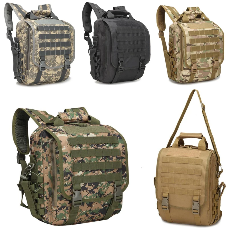 Multicam Tactical Military Backpack Army 14'' Laptop Bag Men's Outdoor Hunting Camping Hiking Leisure PC Multifunction Molle Bag