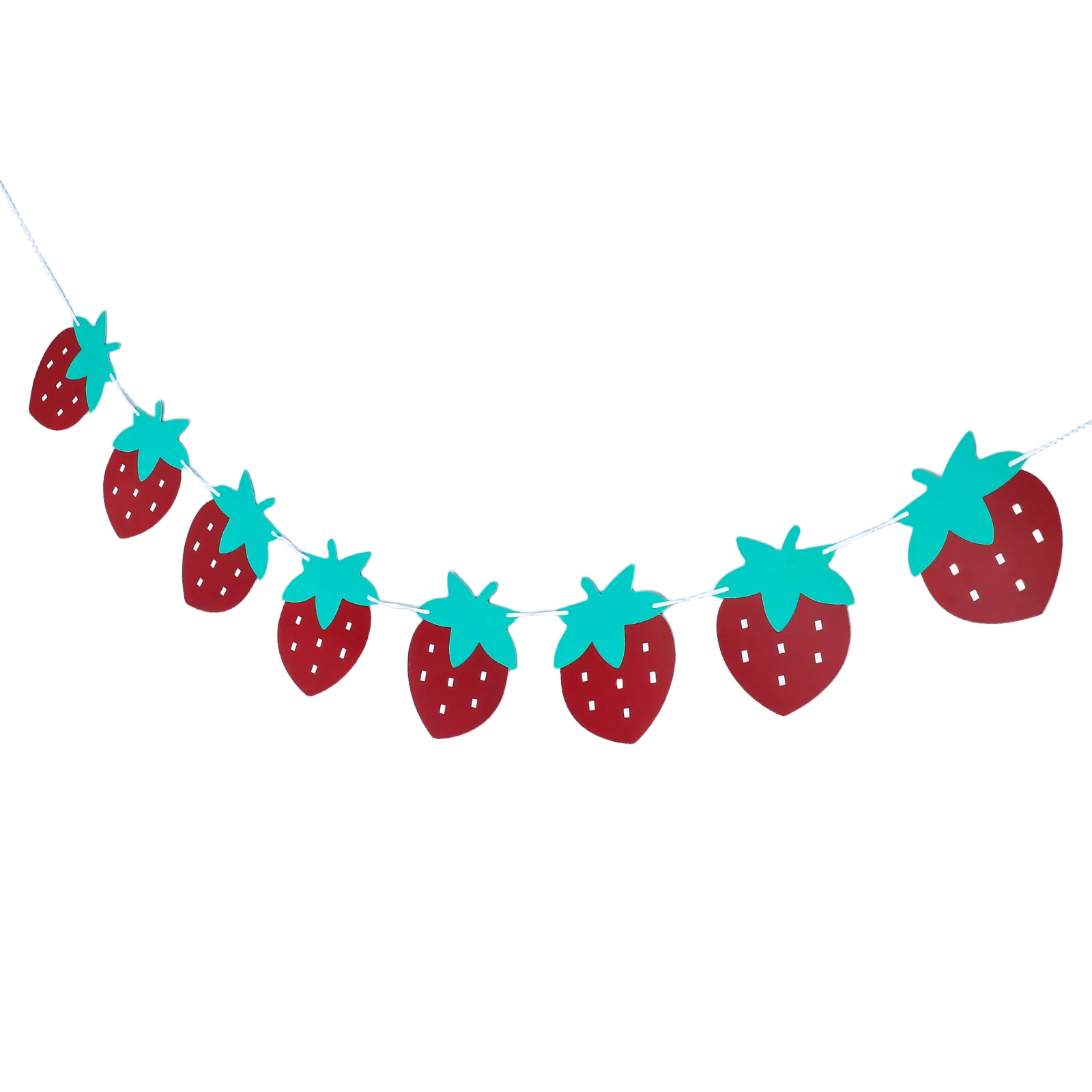 

Strawberry Fruit Banner Baby Shower Decor Strawberries The Party Paper Birthday Decorations Hanging Child